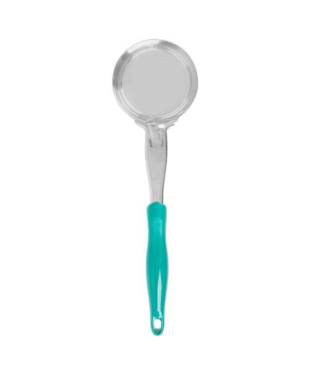 Thìa Chia Phần Tròn Đặc Vollrath 6433655 177 ml - Tay Cầm Nylon Màu Xanh Mòng Két, Cao Cấp, Thép Không Gỉ