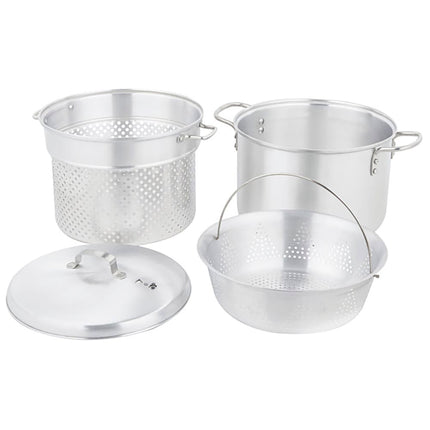 Bộ Nồi Luộc Mì Ống/Hấp Rau Vollrath 68126 7.6 lít 4 Món - Nhôm