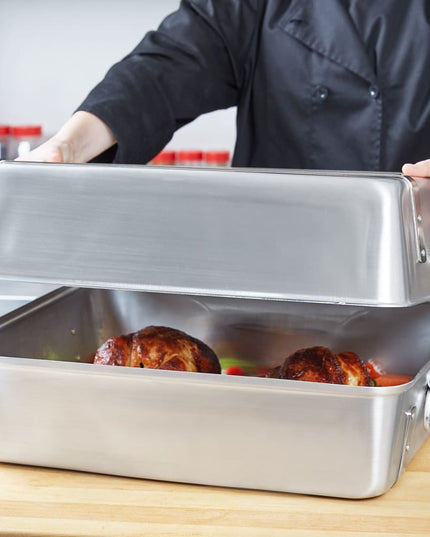 Bộ Khay Nướng Đôi Vollrath 68360 23.6 lít Dây Đai Và Tay Cầm 51.1 x 41 x 24.8 cm Nhôm