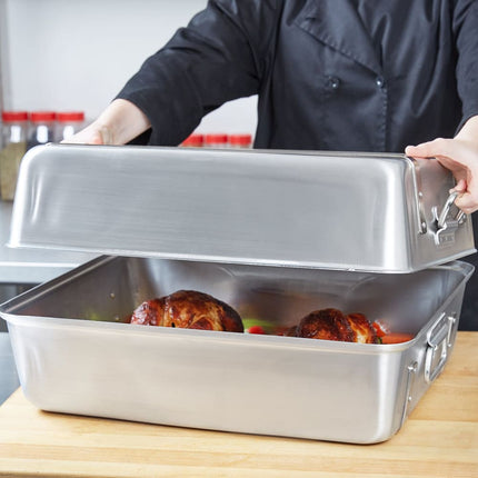 Bộ Khay Nướng Đôi Vollrath 68360 23.6 lít Dây Đai Và Tay Cầm 51.1 x 41 x 24.8 cm Nhôm