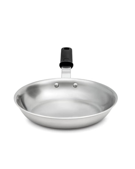 Chảo Rán Thép Không Gỉ Vollrath 692107 Tribute® 17.8 cm Tay Silicone Rỗng - Dùng Cho Bếp Từ
