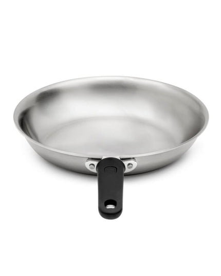 Chảo Rán Thép Không Gỉ Vollrath 692110 Tribute® 25.4 cm Tay Cầm Silicone Rỗng - Dùng Cho Bếp Từ