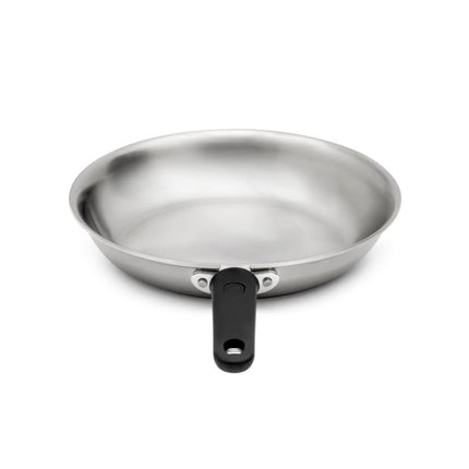 Chảo Rán Thép Không Gỉ Vollrath 692110 Tribute® 25.4 cm Tay Cầm Silicone Rỗng - Dùng Cho Bếp Từ