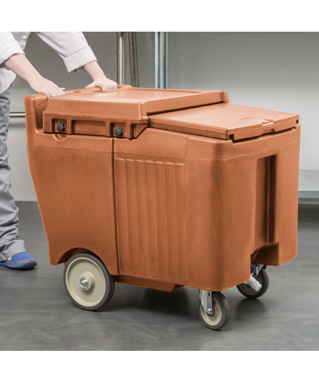 Thùng đá di động Cambro ICS125LB157 SlidingLid màu be sức chứa 57 kg