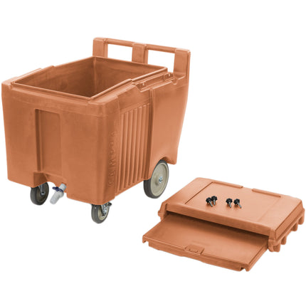 Thùng đá di động Cambro ICS125LB157 SlidingLid màu be sức chứa 57 kg