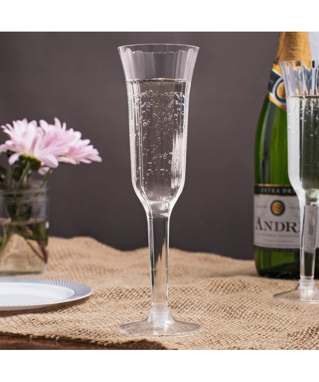 Ly champagne nhựa trong suốt 2 mảnh Visions 148 ml - Thùng 120 cái