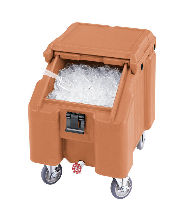 Thùng đá di động Cambro ICS100L157 SlidingLid™ màu be - sức chứa 45,4 kg