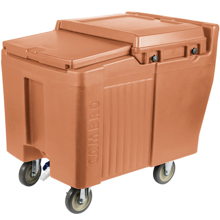 Thùng đá di động Cambro ICS125L157 SlidingLid màu be cà phê - Sức chứa 57 kg