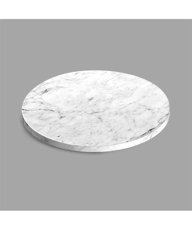Đĩa phục vụ melamine tròn Delfin (Steelite International) 28 x 1,9 cm giả cẩm thạch Carrara trắng