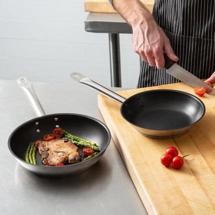 Bộ 2 chảo chiên chống dính thép không gỉ tương thích bếp từ Vigor SS1 Series - chảo 20 cm và 24 cm