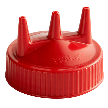 Nắp bình bóp Vollrath Traex® màu đỏ Tri Tip™ miệng rộng - 3300-02