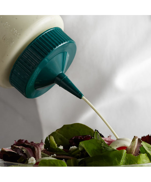 Nắp bình bóp Vollrath Traex® màu xanh lá đầu đơn miệng rộng - 4913-191