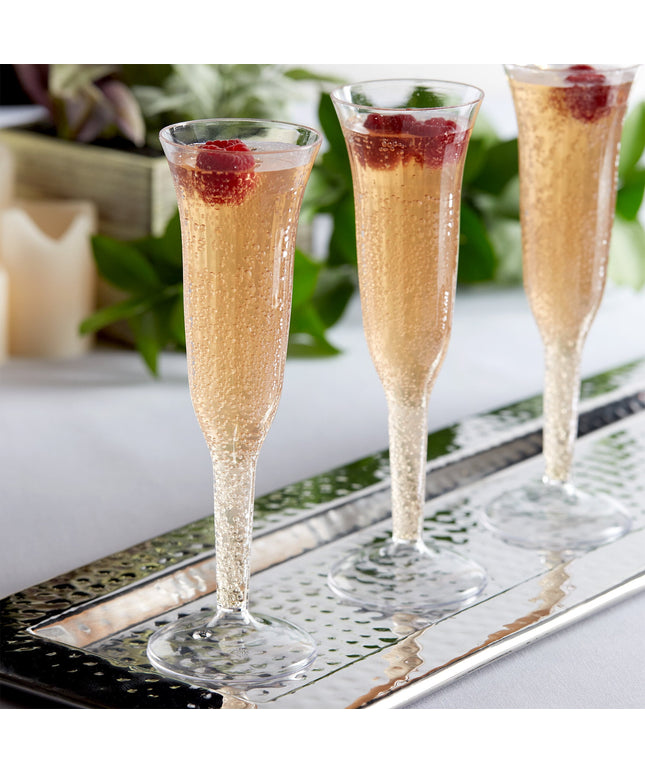 Ly champagne nhựa một mảnh trong Visions 5 oz (148 ml) - Thùng 96 cái