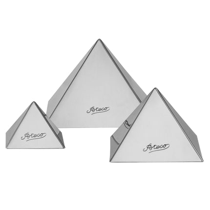 Bộ khuôn kim tự tháp inox Ateco 3 món