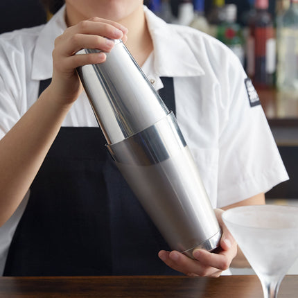 Ly lắc cocktail thép không gỉ dày Barfly® M37080 The Double 532 ml khổ nửa