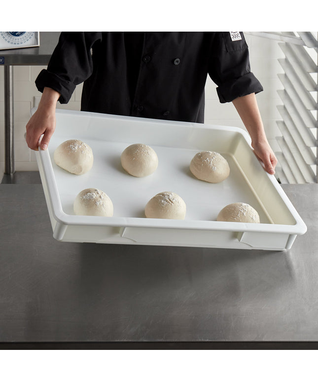 Khay ủ bột nhựa PP chịu lực Baker's Lane 46 x 66 x 7,6 cm trắng