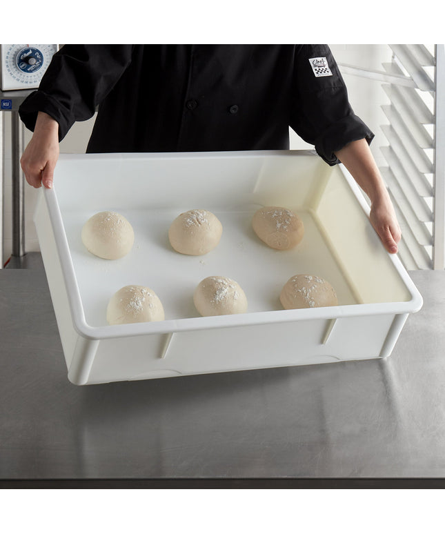 Thùng ủ bột nhựa PP dày Baker's Lane 46 x 66 x 15 cm trắng