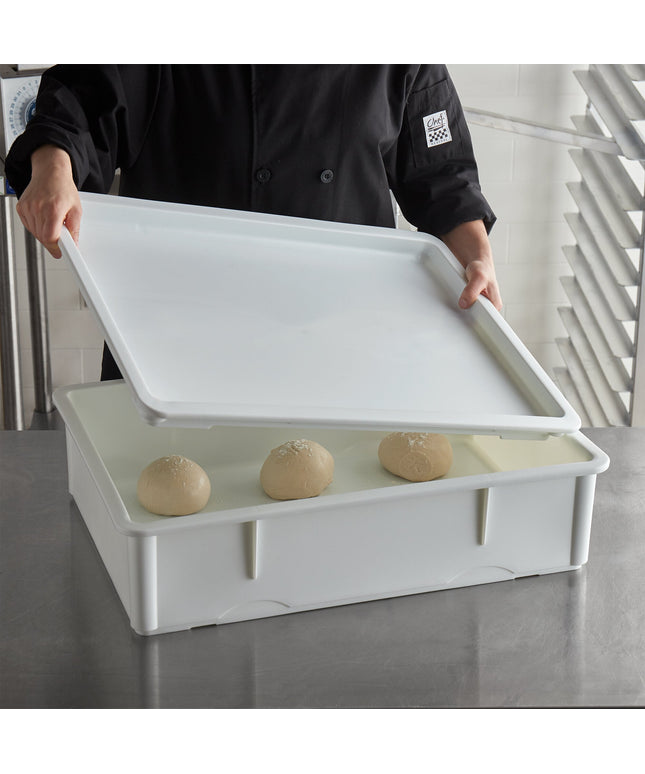 Nắp thùng ủ bột polypropylene Baker's Lane 46 x 66 cm màu trắng