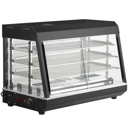 Tủ trưng bày giữ nóng để bàn Avantco HDC-36 91 cm 3 tầng cửa trượt tự/phục vụ đầy đủ - 120V, 1.580W