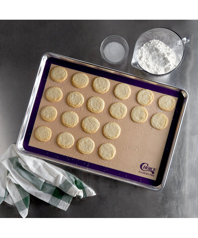 Tấm lót nướng silicone chống dính Choice full size màu tím không gây dị ứng 42 x 62 cm