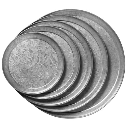 Khay pizza mạ kẽm American Metalcraft GTP10 Onyx 24 gauge 25 cm