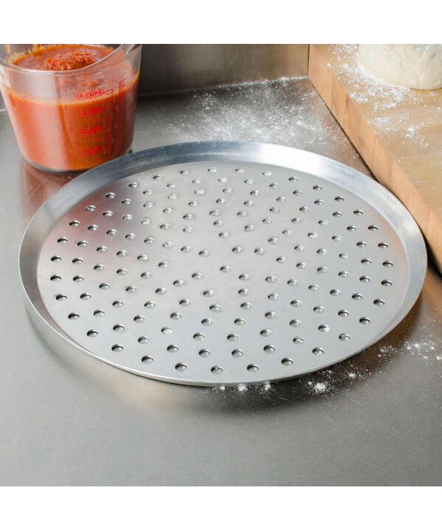 Khay pizza nhôm đục lỗ dày American Metalcraft CAR11P 28 cm