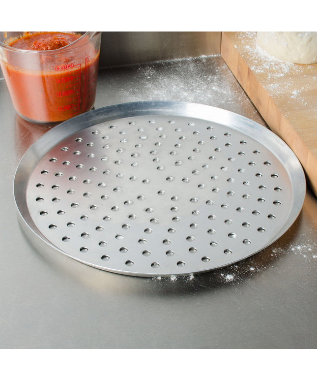 Khay nướng pizza kiểu Mỹ Metalcraft CAR12P 30,5 cm đục lỗ Heavy Weight nhôm Cutter khay nướng pizza
