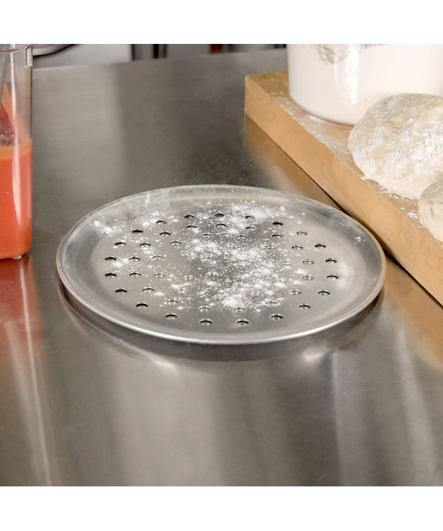 Khay pizza coupe nhôm đục lỗ trọng lượng chuẩn American Metalcraft PCTP12 30 cm