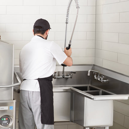 Bồn rửa 3 ngăn góc inox hai bàn ráo nước 36 cm Regency 113 cm
