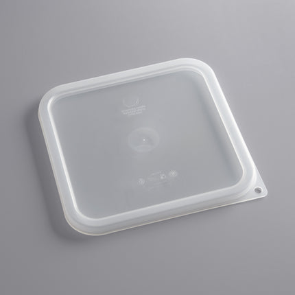 Nắp kín hộp đựng thực phẩm nhựa PP vuông trong mờ Cambro CamSquares® 5,7 và 7,6 lít