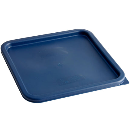 Nắp hộp đựng thực phẩm nhựa polyethylene vuông xanh dương Cambro CamSquares® 11,4, 17 và 20,8 lít