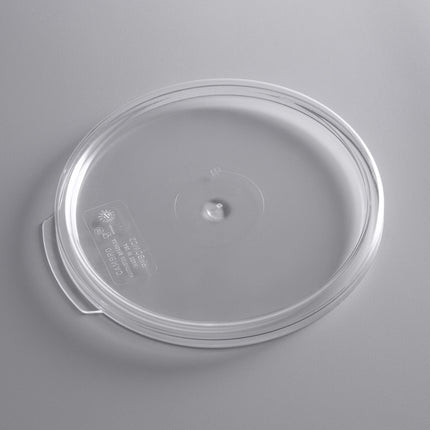 Nắp hộp đựng thực phẩm nhựa polycarbonate tròn trong suốt Cambro 1,9 và 3,8 lít