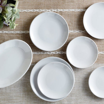 Đĩa oval sứ trắng sáng kiểu coupe Acopa 33 x 25,4 cm - Thùng 12 cái