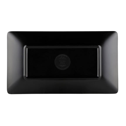Đĩa chữ nhật melamine hai tông màu Elite Global Solutions JW952T Karma 13 x 23 cm, cát đen - Thùng 6 cái
