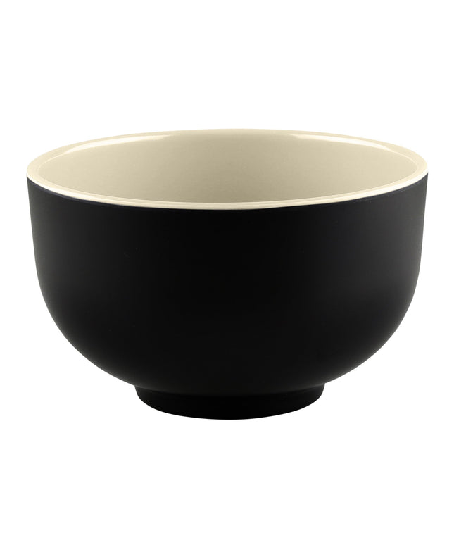 Tô melamine tròn hai tông màu mun và cát Elite Global Solutions JW4432T Karma 710 ml - Thùng 6 cái