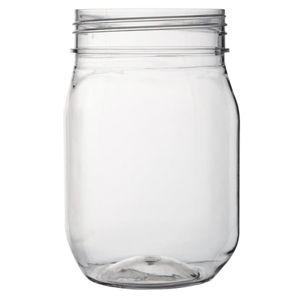Ly nhựa hũ mason Fineline 4517-CL Quenchers 473 ml - Thùng 64 cái