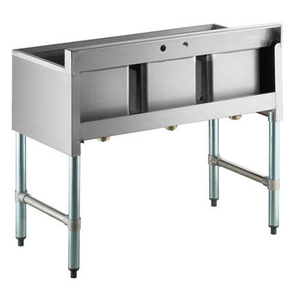 Bồn rửa quầy bar ba ngăn Steelton 96,5 x 47,6 cm