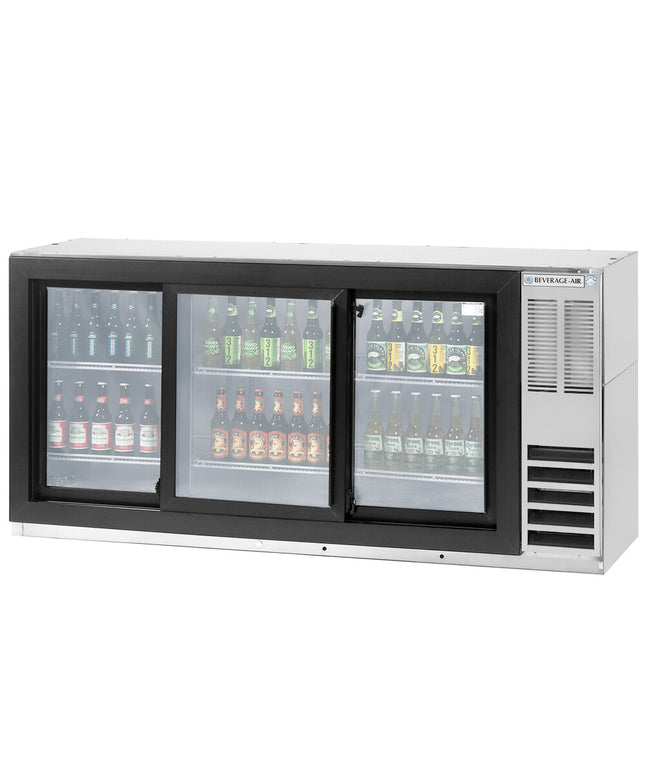 Tủ mát quầy bar cửa kính đạt chuẩn thực phẩm inox Beverage-Air BB78HC-1-FG-S 201 cm