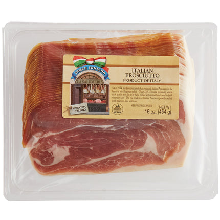 Prosciutto Crudo Ý thái lát mỏng Fontana Ermes 454 g - Thùng 6 cái