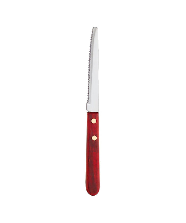 Dao Steak Libbey 200 1682 21 cm Cán Đỏ Đầu Tròn
