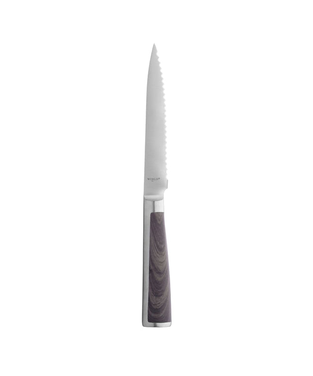 Dao Steak Răng Cưa Frontier Libbey 2012832 23.5cm Cán Nâu