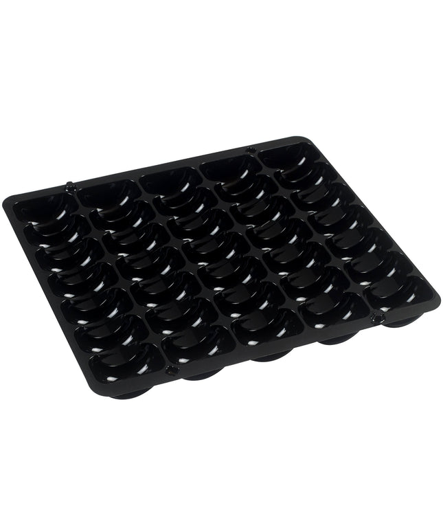 Khung nhựa định hình màu đen đựng 35 bánh macaron Solia PP10023 - Thùng 150 cái