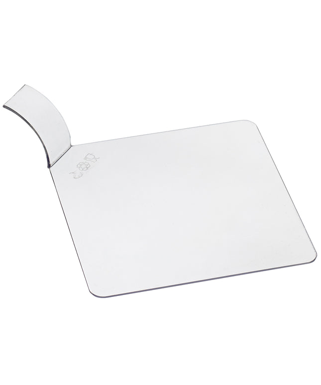 Khay trưng bày bánh Solia PS32251 7,9 cm trong suốt vuông đĩa trưng bày bánh - Thùng 1.000 cái