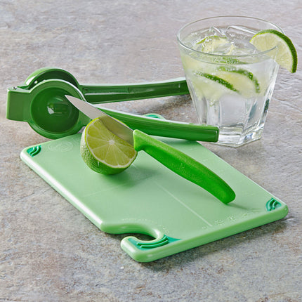 Bộ thớt bar xanh lá và dụng cụ sơ chế chanh xanh Saf-T-Grip 23 x 15 x 1 cm