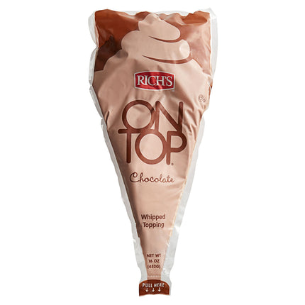 Kem phủ tráng miệng socola không sữa Rich's ON TOP 473 ml - Thùng 6 hộp