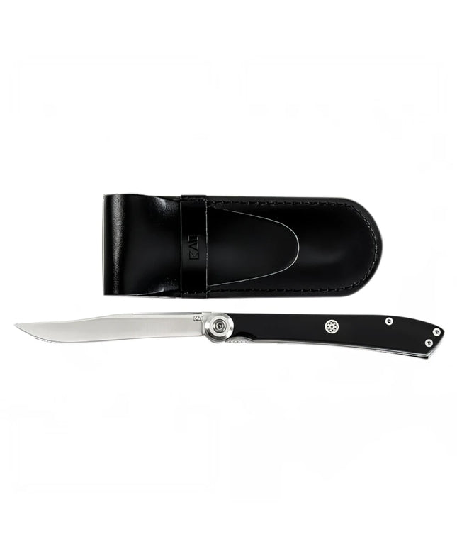 Dao Steak Gấp Shun 5700X 19.4cm Lưỡi 7.6cm Cán POM Đen
