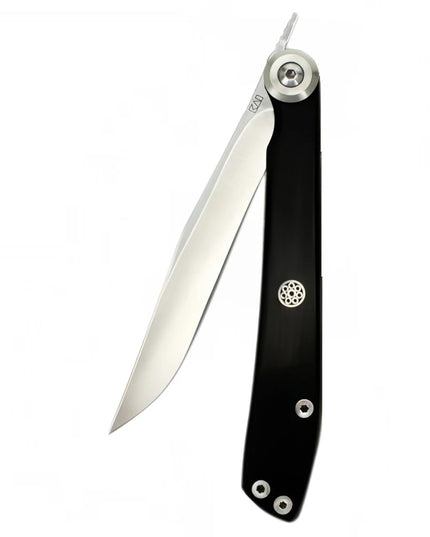 Dao Steak Gấp Shun 5700X 19.4cm Lưỡi 7.6cm Cán POM Đen