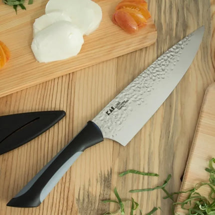 Dao Đầu Bếp Kai AB7066 20.3 cm Tay Cầm Soft-Grip Đen Lưỡi Thép Không Gỉ