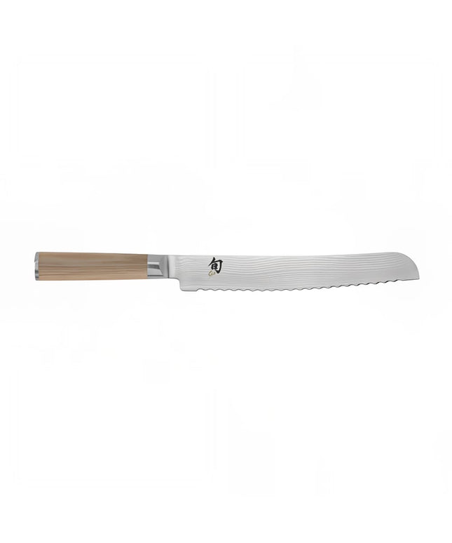 Dao Cắt Bánh Mì Shun 23 cm Cán Gỗ Pakkawood Vàng, Thép Không Gỉ (DM0705W)