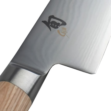Dao Đầu Bếp Shun 20.3 cm Cán Gỗ PakkaWood Màu Vàng Nhạt Thép Không Gỉ (DM0706W)